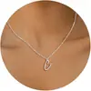 Comercio Exterior Más Vendido Diseño Creativo Collar de Palabras Artístico Lujo Ligero Gama Alta Diseño de Nicho Joyería para Mujer