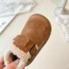 Botas de Nieve para Niñas Zapatos de Algodón para Niños Acolchado de Terciopelo Plus Nuevo Invierno 2026 Nieve Algodón Niños Pequeños y Medianos Zapatos Birkenstock Zapatos de Invierno