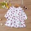 Comercio exterior Primavera y Otoño nuevo vestido para niñas vestido infantil de manga larga estampado vestido de princesa coreana vestido estilo occidental para niña pequeña