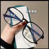 Nuevas gafas de sol cuadradas TR90 con marco grande y espejo plano para computadora con protección contra la luz azul, a la moda, para miopía, para hombre