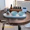 Tigela de Cerâmica para Óleo Essencial Recipiente para Mistura e Dosagem Tigela Prato Spa Hotel Massagem nos Pés Limpeza de Ouvido Frasco de Aroma Spa Tailandês