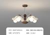 Lustre Plissado Vintage para Sala de Estar Lustre Floral Francês Luz Retrô Francesa para Hall Principal Lustre Atmosférico para Sala de Jantar Luminárias