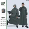 Impermeable al por mayor cuerpo completo tormenta eléctrica batería bicicleta hombres y mujeres moda individual montar aumentado grueso poncho