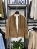 Jaqueta de Veludo Olímpica de Outono e Inverno Masculina Gola Alta Zíper Cardigan Suéter Masculino Espessado Quente Veludo Polar Jaqueta de Cor Sólida
