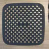 Nueva freidora de aire forrada con base cuadrada de silicona de 18,5 cm para freidora de aire con agujero redondo, forro para freidora de aire