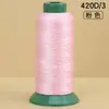 Ventas Directas de Fábrica Hilo de Coser de Alta Resistencia 420D Bolsa de Rollo Grande Hilo de Coser Colorido Hilo de Nylon Industrial para Ropa
