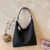 Bolsa de Mão Casual de Grande Capacidade para Mulheres, Tendência Transfronteiriça, Textura de PU, Bolsa de Ombro Único, Estilo Preguiçoso, Bolsa Tote de Braço Fashion