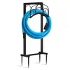 Estante para Manguera de Jardín Transfronterizo, Soporte para Manguera Montado en el Suelo, Estante Decorativo de Hierro Forjado para Jardín al Aire Libre, Estante de Almacenamiento