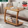 Mesa auxiliar de sofá de madera maciza, mesita de noche móvil, mueble auxiliar para uso doméstico en salas de estar, mesa de centro pequeña para apartamentos, mesa auxiliar, mesa de café pequeña