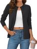 Procesamiento de Comercio Exterior Transfronterizo Personalizado Suéter Chaqueta de Punto de un Solo Botón Europeo y Americano Cardigan de Punto Liso Casual para Amazon
