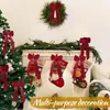 Corona de Árbol de Navidad Decoración con Lazo de Satín Portavelas de Fiesta Decoración Escena de Fiesta de Cumpleaños Boda
