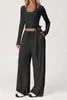 Ropa de Yoga Lulu de Gama Alta para Mujer Traje Secado Rápido Correa Trasera Bonita Traje Deportivo Casual Ropa para Correr Entrenamiento Fitness
