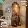 Divisor de Pantalla Tejido de Ratán Madera Maciza Usado Sala de Estar Entrada Directamente Frente a la Puerta Pantalla Base Pasillo Dormitorio Nuevo Estante de Almacenamiento de Arte