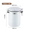 Frasco Sellado de Acero Inoxidable 304 Engrosado con Válvula de Escape Frasco de Almacenamiento Frasco de Conservación de Granos de Café con Cuchara Tarro de Té