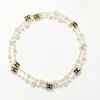 Elegante collar largo de perlas estilo coreano para mujer, versátil para otoño e invierno, exquisita cadena para suéter, colgante de letra simple y único, venta al por mayor