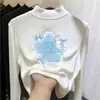 Top base para niña de cuello alto medio, nueva colección otoño/invierno 2026, ropa interior elegante, camiseta de manga larga, para niños mayores y bebés