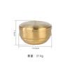 Cuenco de arroz coreano de acero inoxidable 304 de doble capa con tapa, cuenco de fideos instantáneos bibimbap con aislamiento anti-escaldaduras de doble capa para restaurante en casa.