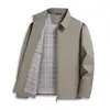 Jaquetas Masculinas Novas de Primavera e Outono para Homens de Meia-Idade Negócios Casuais Tops com Lapela Jaquetas Jaquetas Masculinas de Meia-Idade Homens