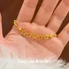 Pulsera de Estrellas con Cuentas de Sarga Hielo Triturado Color Oro Arena para Mujer Oro Imitación Nicho Lujo Ligero Sensación de Alta Gama Pulsera de Cuentas que Traen Suerte
