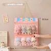 Bolsa Criativa Transparente para Exibição e Armazenamento de Bonecas Doméstica Desenho Animado Montada na Parede Atrás da Porta Armazenamento de Figuras de Bonecas Bolsa Suspensa à Prova de Poeira