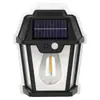 Lâmpada de Tungstênio Solar Transfronteiriça Lâmpada para Pátio Externo Acende Automaticamente Após o Anoitecer Sensor de Corpo Humano Iluminação de Jardim de Vila Lâmpada de Parede