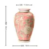 Novo Vaso de Cerâmica Estilo Chinês, Vaso em Forma de Cabaça, Peça Decorativa para Hall de Entrada e Sala de Estar, Vaso Pintado, Decoração de Vaso Hidropônico