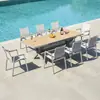 Mesas e cadeiras para pátio externo, mesas e cadeiras de chá ao ar livre, mesas de jantar comerciais de lazer para terraço externo, conjuntos de mesa e cadeira para jardim de villa