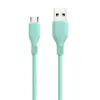 Cabo de Dados de Silicone Transfronteiriço Adequado para Celulares Apple, Xiaomi, Huawei e Android Tipo-C, Cabo de Carregamento Super Rápido