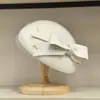 Chapéu Beret Retrô Estilo Celebridade Chapéu de Pintor Malha com Laço Decoração Estilo Japonês Outono e Inverno Chapéu de Lã Moda Feminina