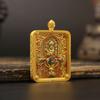 Pilar de Dragón Doble Dragón Wuye Thangka Retrato de Santo Patrón del Zodíaco Relieve Tallado Estéreo Relieve Incrustado Caja Gawu