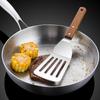 Pá de aço inoxidável para cozinhar teppanyaki, pá para bife, panqueca, panqueca, pá especial, bolo de mão, pá para tiramisu, pá plana