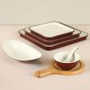 Prato Especial para Loja de Hot Pot em melamina Prato de Servir Prato Comercial para Restaurante Prato para Prato de Carne Bovina Plástico Imitação de Porcelana Resistente a Quedas Louça Criativa