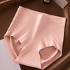 Ropa interior de cintura alta para levantar cadera y contraer abdomen para mujer, calzones sin costuras para levantar cadera y contraer abdomen, antiexposición, de cintura alta, transpirables, de seda de morera, talla grande