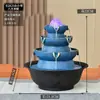 Adornos Creativos de Roca con Flujo de Agua Decoración de Bola de Agua Recirculante para Sala de Estar Escritorio de Oficina Fuente Pequeña Rueda