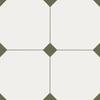 Crema Cuadrículas Cuadradas Azulejos Pequeños 400X400 Balcón Baño Azulejos de Piso Antideslizantes Todo-Cerámico Azulejos para Cocina de Restaurante