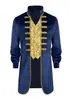 La Bella y la Bestia Disfraz de Cosplay para Hombre Azul Disfraz de Juego de Roles de Película Vestido de Príncipe Bestia Chaqueta de Disfraz Lista para Enviar