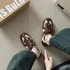 Zapatillas de entrenamiento alemanas de moda estilo retro con bloques de color 2026 para mujer, patchwork de lino, de caña baja, versátiles, deportivas casuales, versátiles, zapatillas Forrest Gump