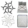 Fixador Ajustável para Lençol e Colcha, Clipe Fixador para Toalha de Mesa e Capa de Sofá, Clipe Metálico para Fixação de Lona de Barraca