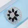 Anillo de Flor con Forma de Diamante Nuevo, Exquisito y Elegante, Accesorios de Moda y Creativos