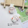 Traje de Conejito Rosa de Dibujos Animados Accesorios de Resina para Niña Pasador Hecho a Mano DIY Accesorios para Joyería de Agujero en Zapatos de Goma para Teléfono Móvil Pegamento de Crema
