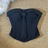 Menina Apimentada Sexy Patchwork Laço Base Preta Roupa Íntima Top com Costas Bonitas