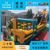 Puesto Cuadrado de Exportación Transfronteriza Castillo Inflable Grande Castillo Inflable Comercial de PVC Tobogán Inflable Grande para Niños al Aire Libre