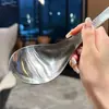 Colher de Aço Inoxidável com Textura Martelada, Colher de Arroz, Colher de Sopa, Colher de Sopa Grande Doméstica, Colher de Servir Espessa, Colher de Jantar, Colher de Servir Arroz, Atacado