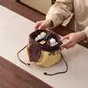 Nueva Bolsa de Almacenamiento para Juego de Té, Bolsa Gruesa de Viaje para Té, Bolsa Portátil de Viaje para Té, Caja de Almacenamiento para Tetera, Bolsa de Tela para Tazas de Té, Bolso de Mano