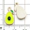 Mezcla de 30 Estilos de Aleación con Goteo de Aceite Dibujos Animados Fruta Piña Fresa Colgante Colgante Pulsera DIY Collar Accesorios de Joyería