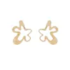 Estilo Europeo y Americano, Pendientes Irregulares de Estrella Únicos y Exagerados, Pendientes Huecos de Aleación Dulces y Geniales de Moda, Suministro Transfronterizo