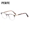 97746 Moda Europea y Americana Nuevo Marco Redondo Gafas Anti Luz Azul Ultra-Ligeras Marco de Gafas Tr90 Miopía Se Puede Equipar con Grados
