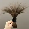 Moño de Cabello Sintético con un Look Desordenado y Natural, Anillo para el Cabello, Pinza para el Cabello, Accesorio para el Cabello, Peluca de Fibra Sintética