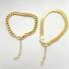 Set de Pulseras de Cadena Transfronterizas, Joyería de Aleación de Lujo Ligero, Diseño Apilable Versátil de Moda, Venta al por Mayor de Lujo Ligero