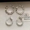Pendientes de Cubo de Azúcar Metálicos Pequeños y Sencillos de Plata para Mujer 2026 Nuevo Estilo Lujo Ligero Nicho Oro Pinzas de Oreja Estilo Francés